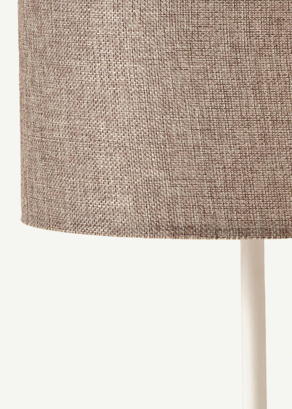 Vita Abajur Silindir Başlıklı Kırçıllı Beyaz- Beyaz (25x15x36 cm) - GRİ-BEYAZ - 25x15x36 cm - 2