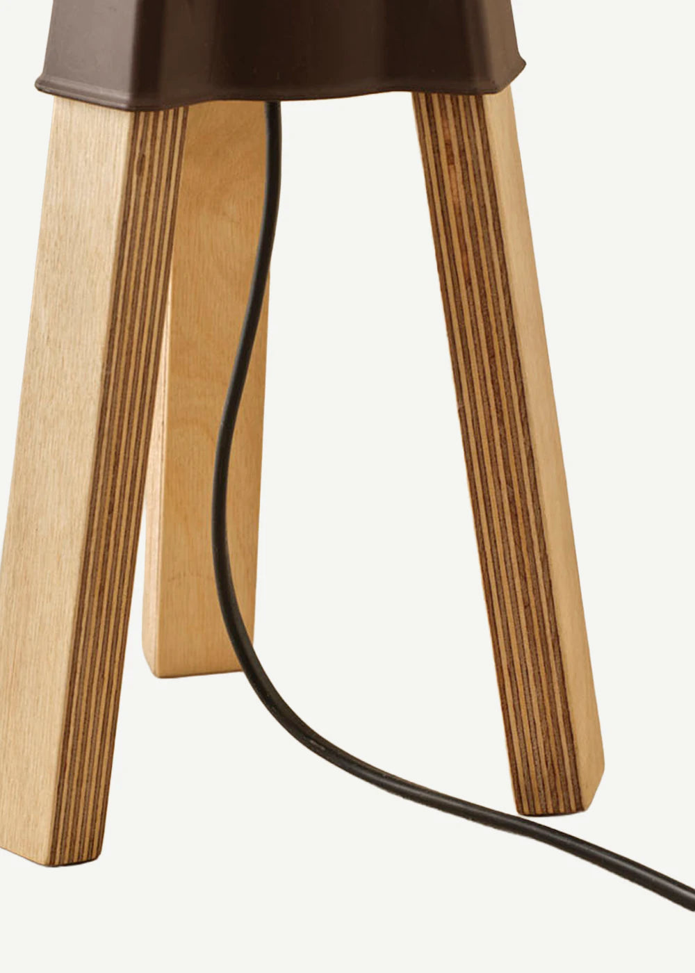 Pier Üç Ayaklı Silindir Başlıklı Abajur Antrasit (25x15x35 cm) - KREM - 25x15x35 cm - 3