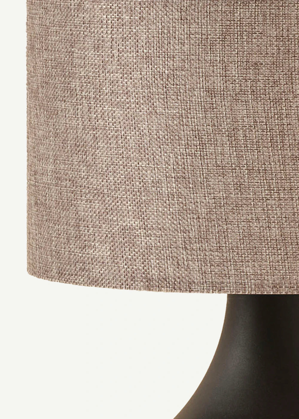 Kona Abajur Silindir Başlıklı Siyah-Siyah (25x15x34 cm) - GRİ-SİYAH - 25x15x34 cm - 2