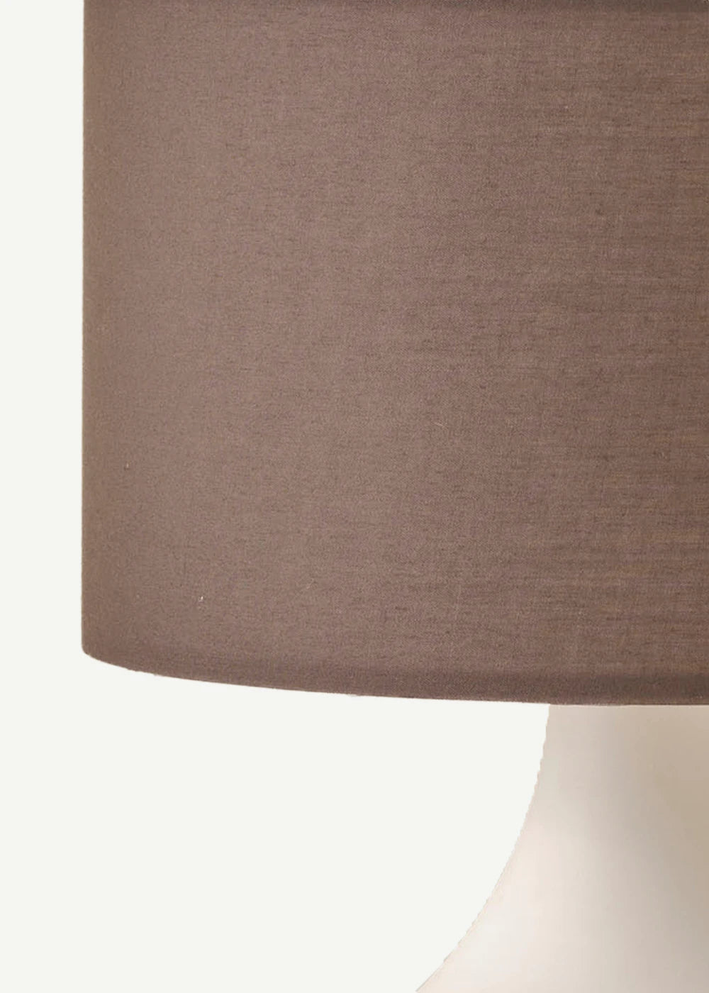 Kona Abajur Silindir Başlıklı Kırçıllı Beyaz (25x15x34 cm) - 25x15x34 cm - ANTRASİT- BEYAZ - 2