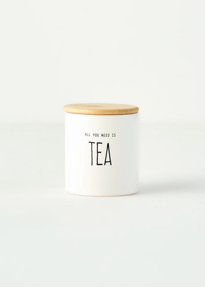 Tea Seramik Saklama Kabı Beyaz (9x7,5 cm)