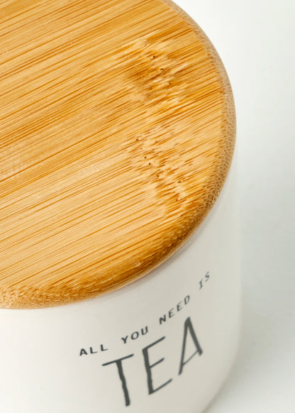 Tea Seramik Saklama Kabı Beyaz (9x7,5 cm)