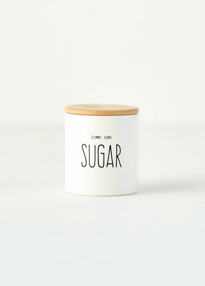 Sugar Seramik Saklama Kabı Beyaz (9x7,5 cm)