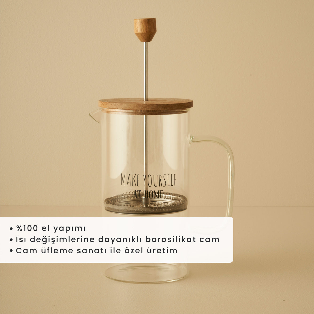 Home French Press Naturel (1000 cc) - 2