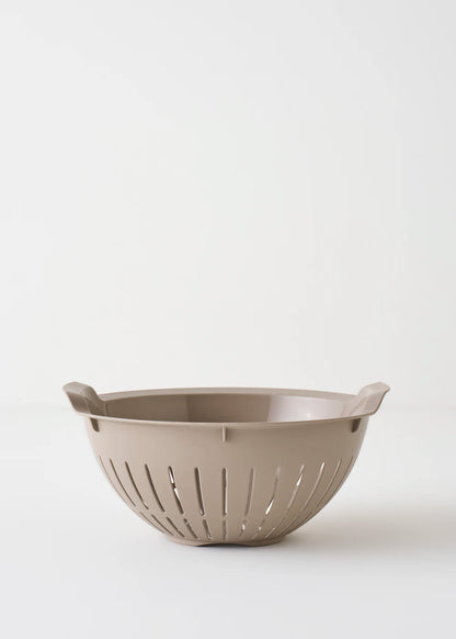 Handle Kaseli Süzgeç Bej (25,5x25,5x10,8 cm)