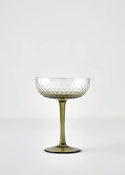 Bubble Martini Kadeh Seti 6'lı Yeşil (220 cc)