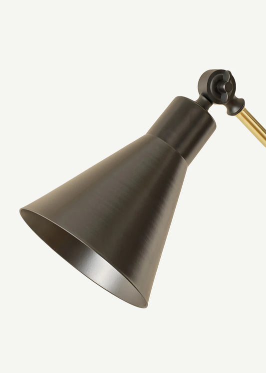 Aven Metal Lambader Siyah-Gold (15x17x130-160 cm) - 2