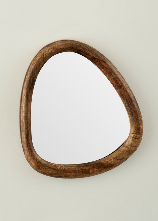Adela Ahşap Ayna Naturel (22,5x2,5x24,5 cm)