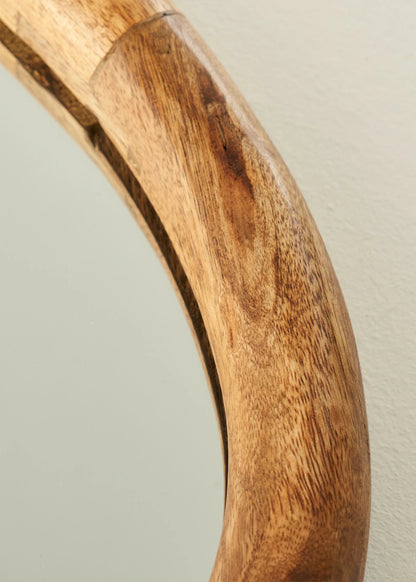 Kibele Dekoratif Oval Ayna Naturel (77x28x3,5 cm)