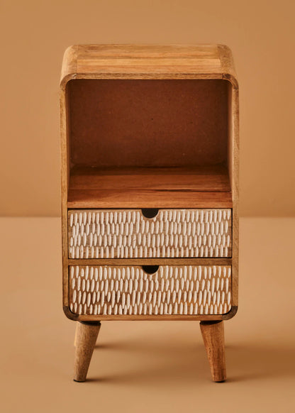 Hera Mango Ağacı Komodin Naturel (30x25x56 cm)