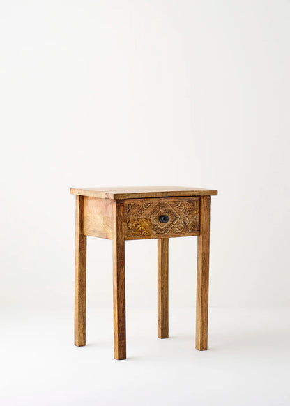Vesta Mango Ağacı Komodin Naturel (45x36x61 cm)