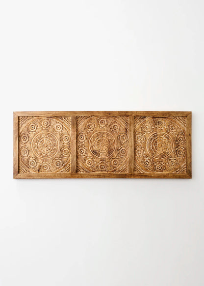 Sirsa Mango Ağacı Yatak Başlığı Naturel (160x3x60 cm)