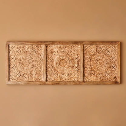 Sirsa Mango Ağacı Yatak Başlığı Naturel (160x3x60 cm)