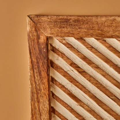 Agra Mango Ağacı Yatak Başlığı Naturel (160x3x80 cm)