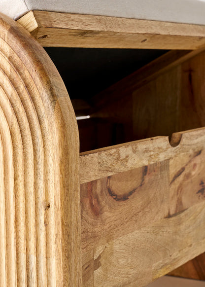 Olivia Mango Ağacı Bench Naturel (64x35x50 cm)