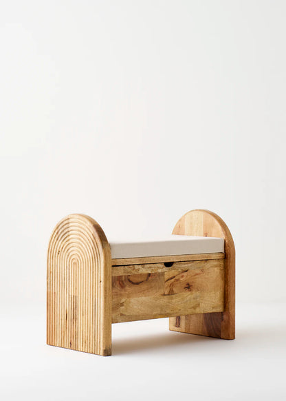 Olivia Mango Ağacı Bench Naturel (64x35x50 cm)