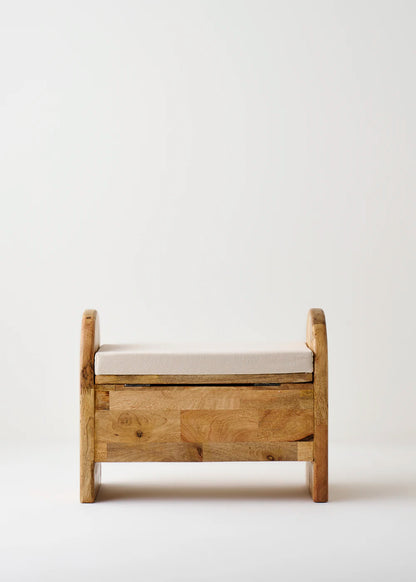 Olivia Mango Ağacı Bench Naturel (64x35x50 cm) - 4
