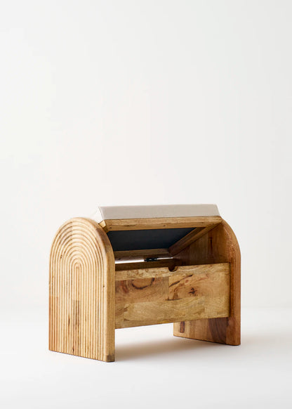 Olivia Mango Ağacı Bench Naturel (64x35x50 cm) - 6