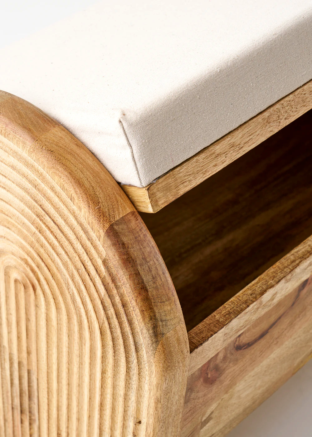 Olivia Mango Ağacı Bench Naturel (64x35x50 cm) - 7