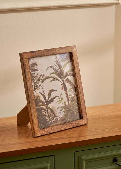 Frida Mango Ağacı Dekoratif Çerçeve Naturel (13,5x18,5 cm)