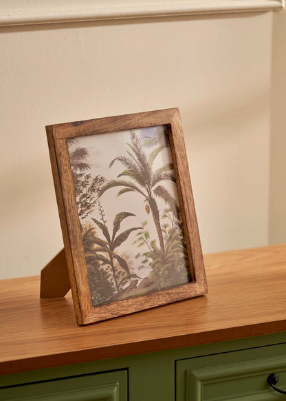 Frida Mango Ağacı Dekoratif Çerçeve Naturel (15,5x20,5 cm)