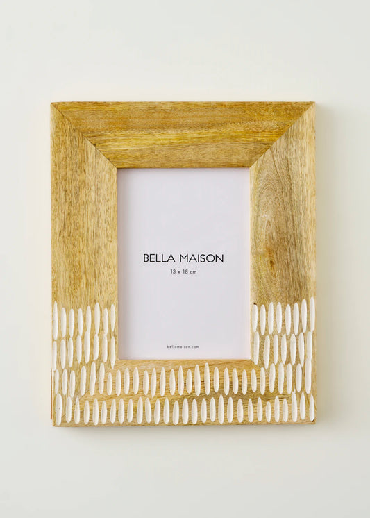 Edna Mango Ağacı Dekoratif Çerçeve Naturel (23x2x28 cm)
