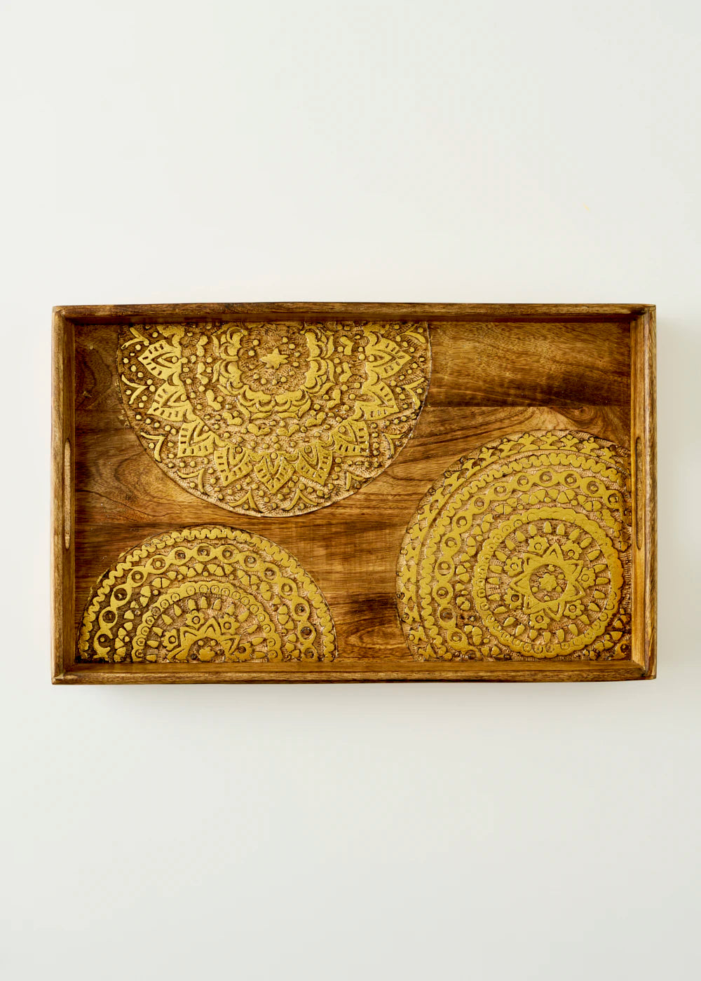 Cera Dekoratif Tepsi Naturel (32x3,5x50 cm)