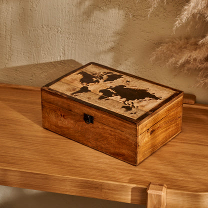 Yuro Mango Ağacı Dekoratif Kutu Naturel (30x20x12 cm)