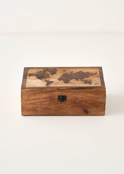 Yuro Mango Ağacı Dekoratif Kutu Naturel (30x20x12 cm)