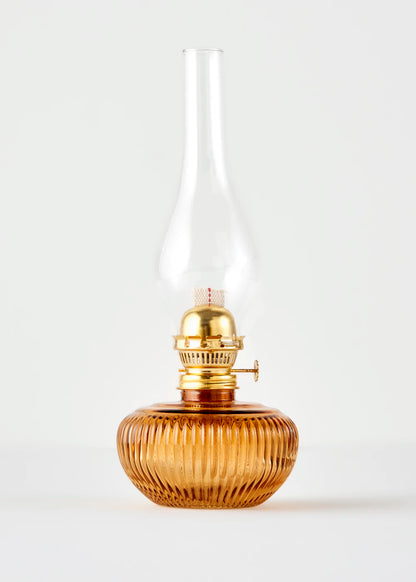 Vintage Cam Gaz Lambası Amber (13x33 cm)
