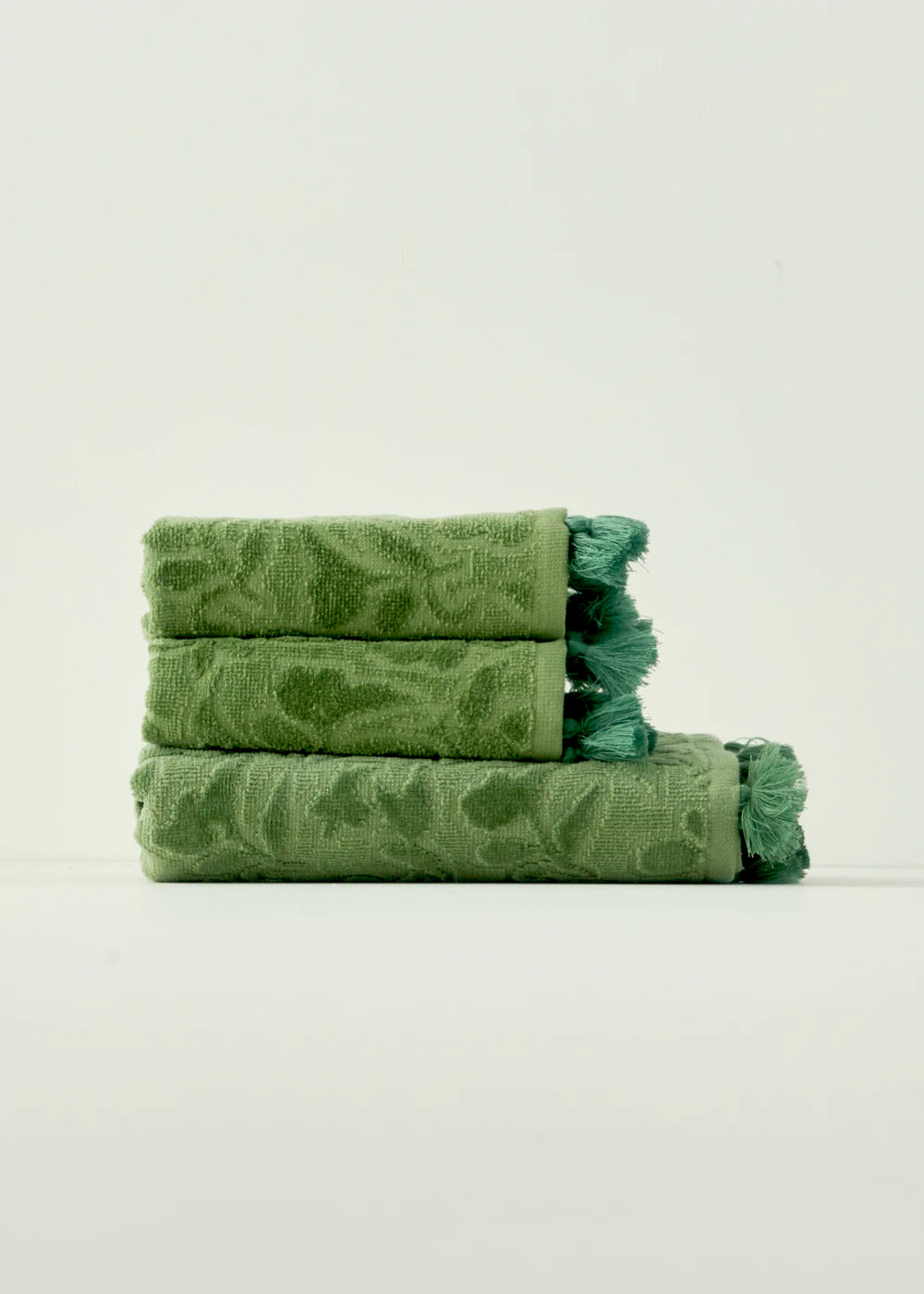 %100 Pamuk Jolia Yüz Havlusu Sarı (50x70 cm) - 30x30 cm - YEŞİL 2 - 5