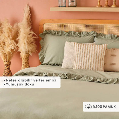 %100 Pamuk Brenta - 240x220 cm - YEŞİL 1 - 2