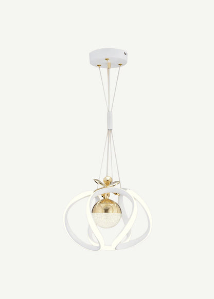 Nimbus Sarkıt Avize Beyaz-Gold (23x85 cm)