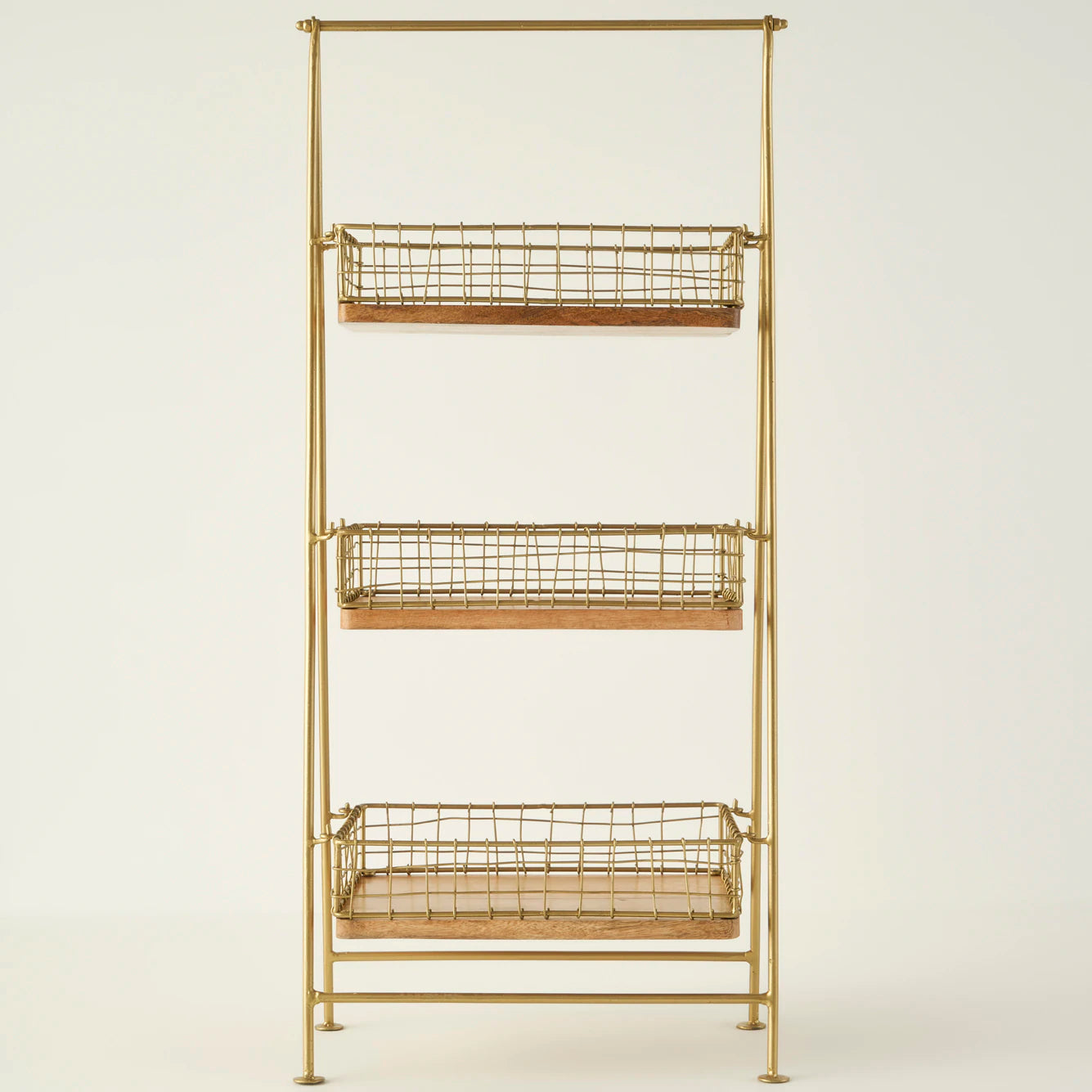 Caddy 3 Katlı Raf Naturel (37x23x87 cm)