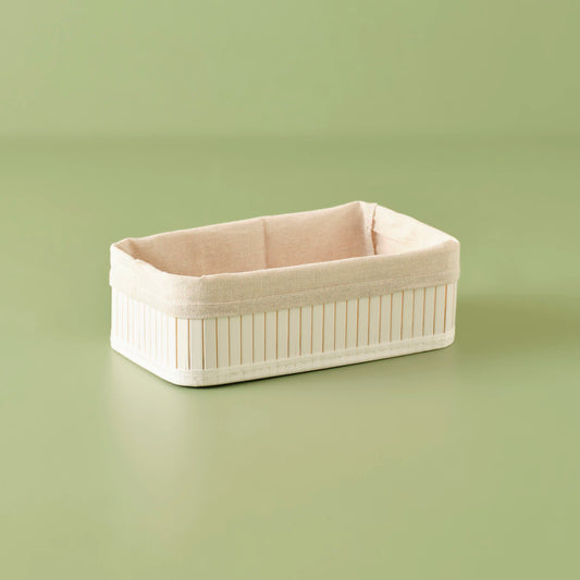 Bres Bambu Düzenleyici Kutu Beyaz (29x19 cm)