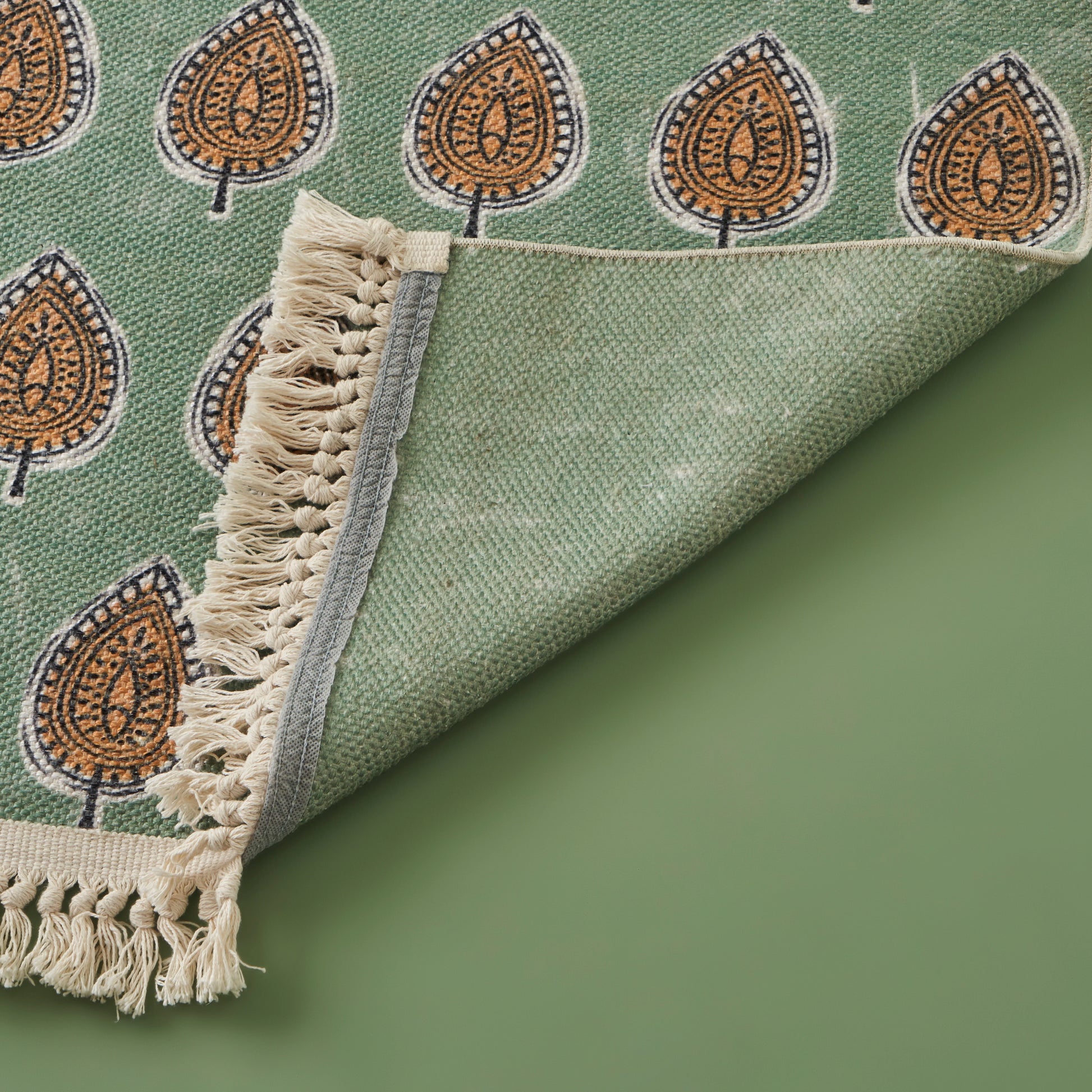 Indian Kilim Yeşil (80x150 cm) - 80x200 cm - YEŞİL - 3