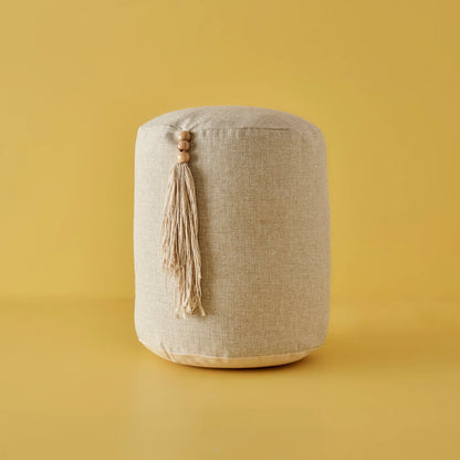 Valer Silindir Puf Gri (35x37 cm)