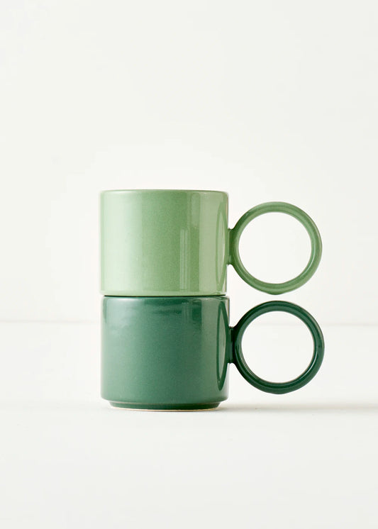 Arcana Seramik Espresso 2'li Set Yeşil (270 cc)