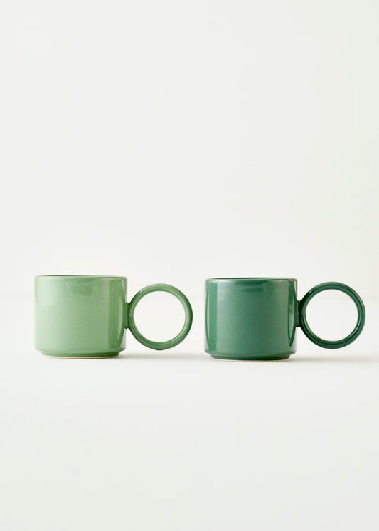 Arcana Seramik Espresso 2'li Set Yeşil (270 cc)