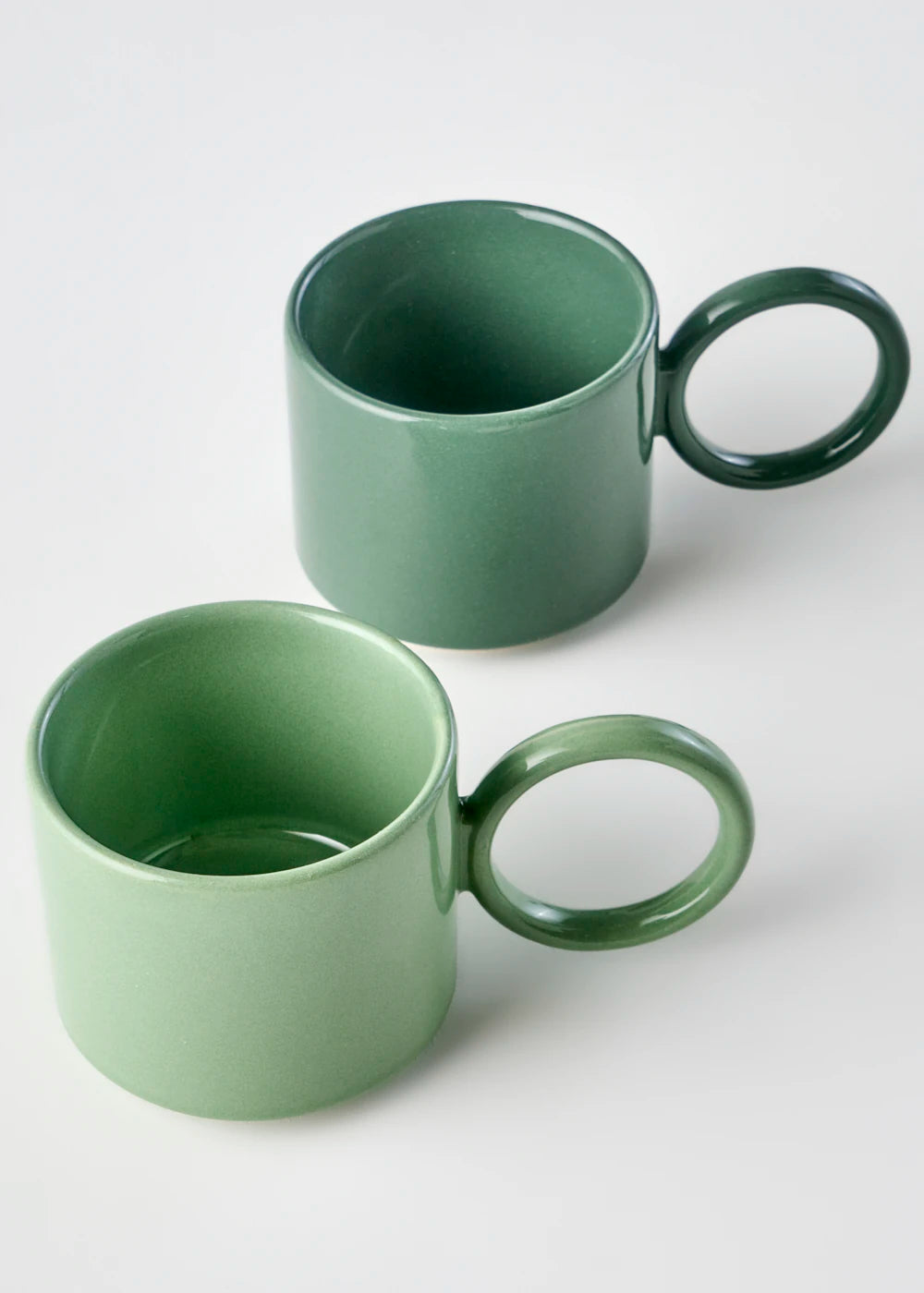 Arcana Seramik Espresso 2'li Set Gülkurusu (270 cc) - YEŞİL - 270 cc - 5