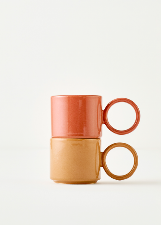 Arcana Seramik Espresso 2'li Set Gülkurusu (270 cc)