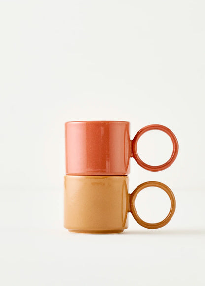 Arcana Seramik Espresso 2'li Set Gülkurusu (180 cc)