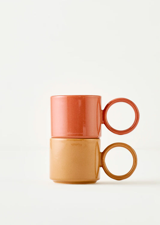 Arcana Seramik Espresso 2'li Set Gülkurusu (180 cc)