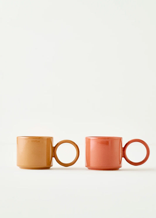 Arcana Seramik Espresso 2'li Set Gülkurusu (270 cc) - 2