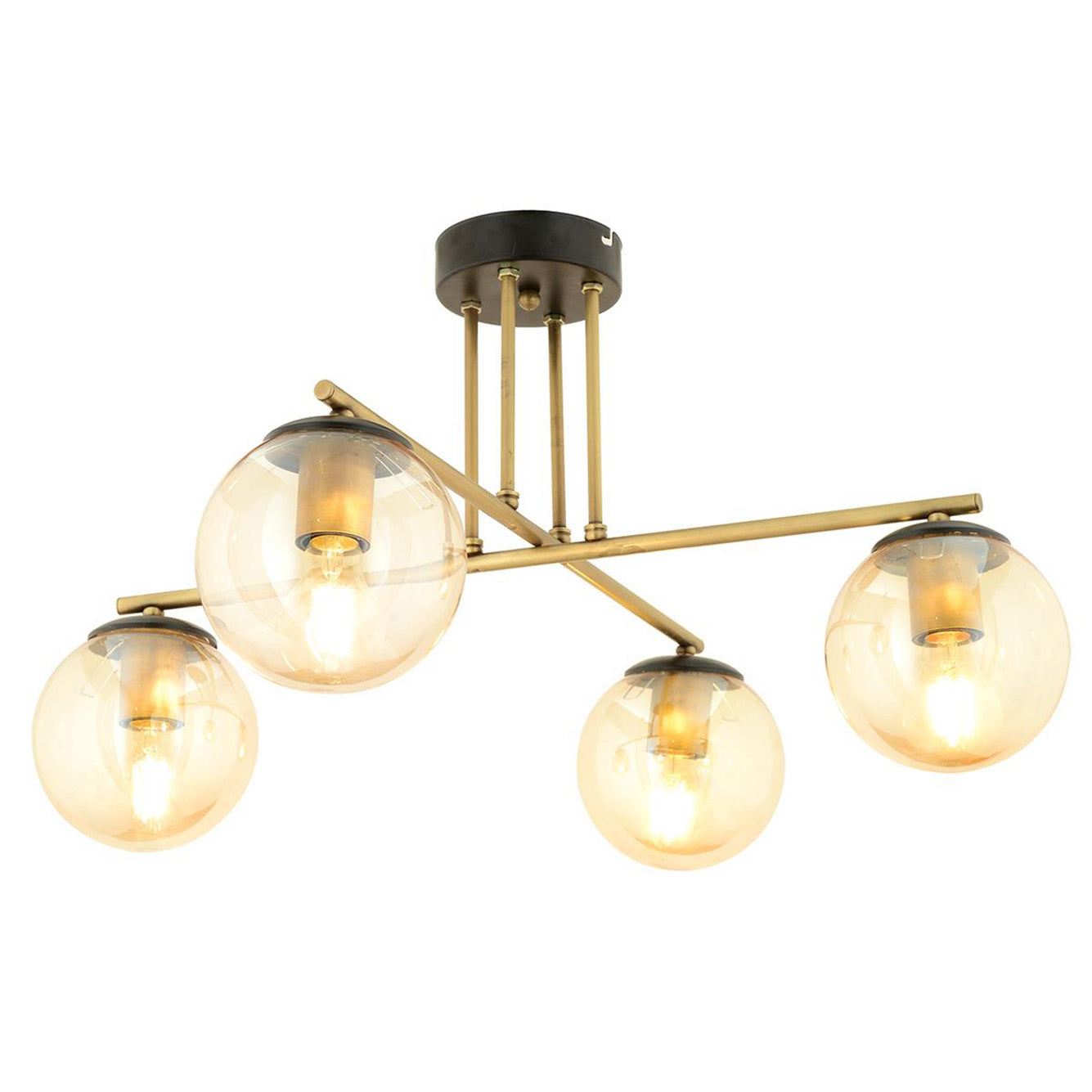 Maria 4'lü Avize Gold (65x36 cm)
