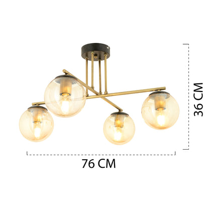 Maria 4'lü Avize Gold (65x36 cm) - 4