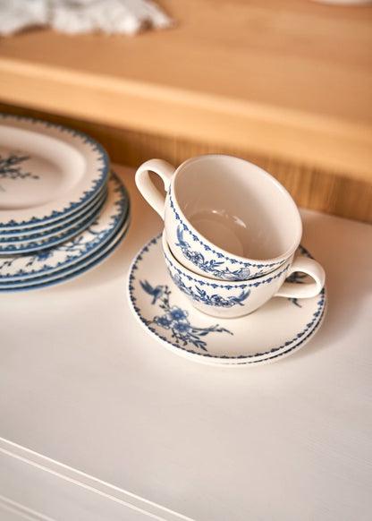 Bleu Blanc 2'li Çay Fincan Seti Mavi (270 cc) - 3
