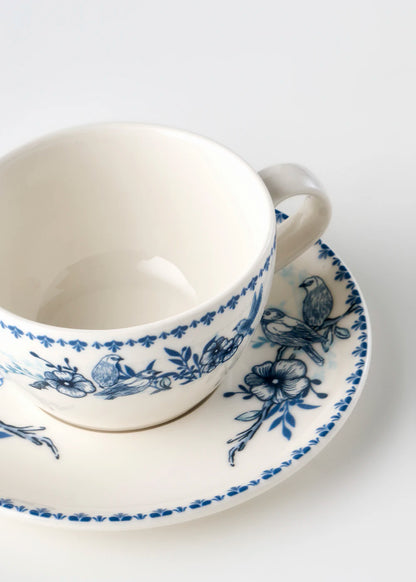 Bleu Blanc 2'li Çay Fincan Seti Mavi (270 cc) - 4