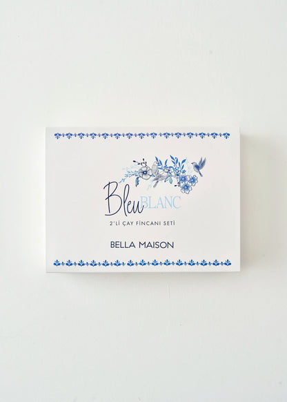 Bleu Blanc 2'li Çay Fincan Seti Mavi (270 cc) - 6