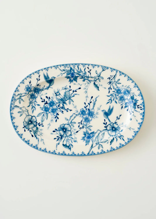 Bleu Blanc Porselen Büyük Sunum Tabağı Mavi (30 cm)